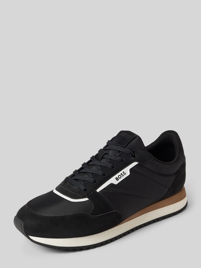 Peek & Cloppenburg BOSSSneaker mit Label-Print in black Vierteljährliche Förderung