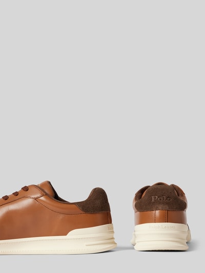 Peek & Cloppenburg Polo Ralph LaurenSneaker aus Leder mit Logo-Print in cognac 50% Rabatt mit kostenlosem Versand