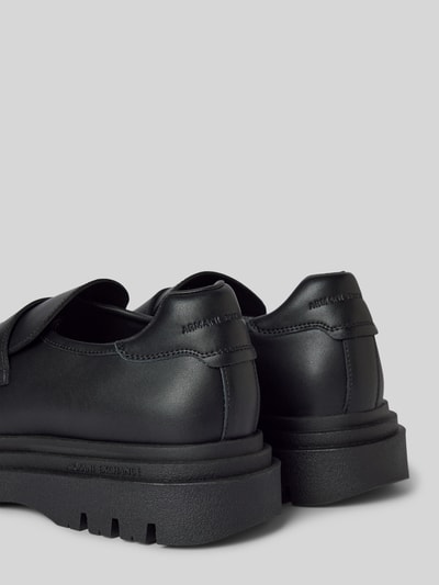 Peek & Cloppenburg ARMANI EXCHANGEPenny Loafer aus Leder mit Schaftbrücke Modell 'Angry' in black Black Friday Preise