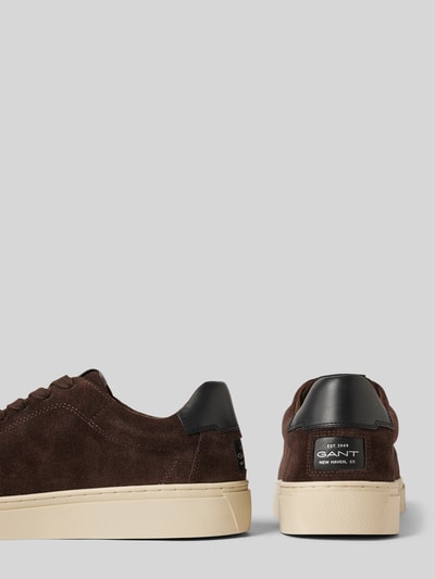 Peek & Cloppenburg GantSneaker aus Leder mit Label-Detail Modell 'Mc Julien' in dunkelbraun zollfrei