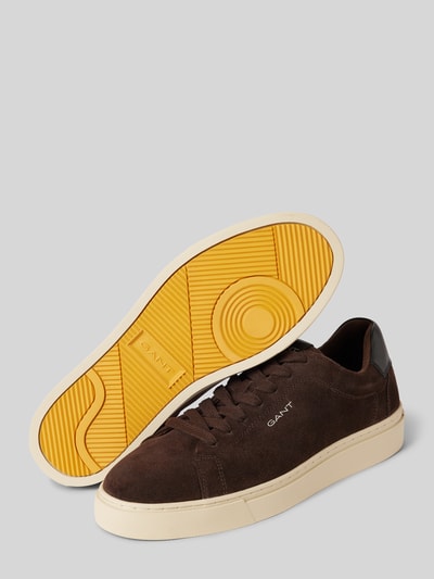 Peek & Cloppenburg GantSneaker aus Leder mit Label-Detail Modell 'Mc Julien' in dunkelbraun zollfrei