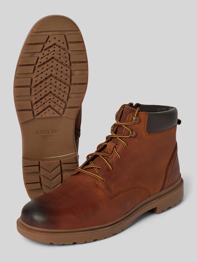 Peek & Cloppenburg GeoxLederboots mit Zugschlaufe Modell 'ANDALO' in cognac im Angebot