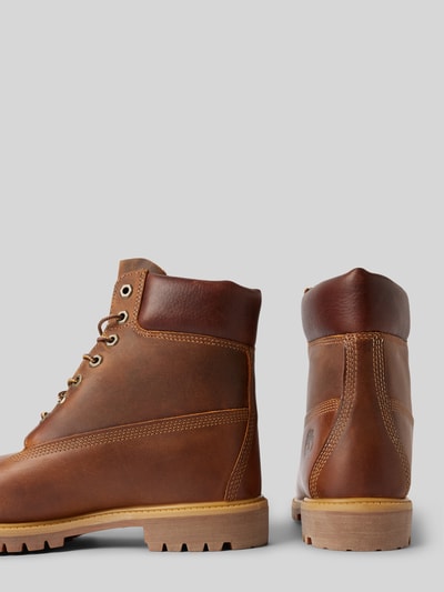 Peek & Cloppenburg TimberlandSchnürboots aus echtem Leder in mittelbraun Günstiger Verkauf