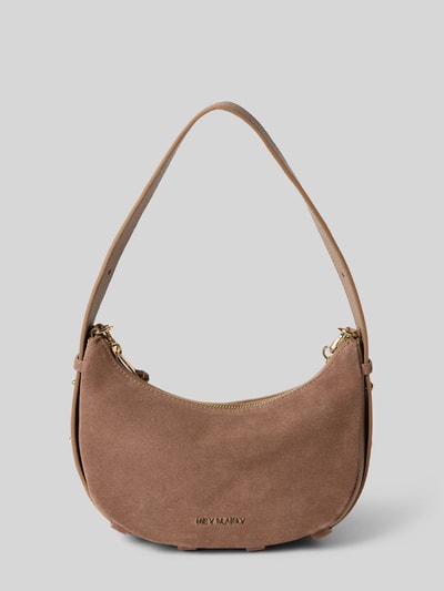 Peek & Cloppenburg Hey MarlyHandtasche mit Label-Applikation Modell 'Lifetime Sister' in taupe Saisonschlussverkauf