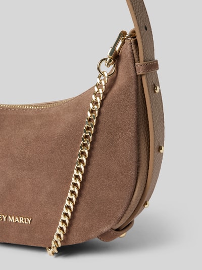 Peek & Cloppenburg Hey MarlyHandtasche mit Label-Applikation Modell 'Lifetime Sister' in taupe Saisonschlussverkauf