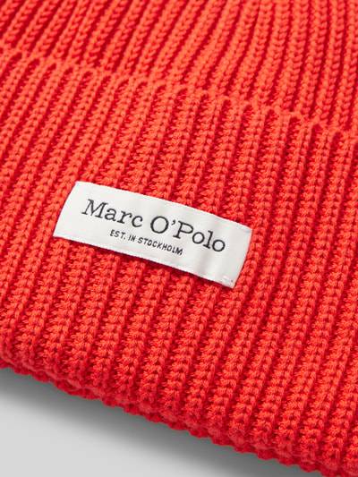 Peek & Cloppenburg Marc O'PoloBeanie aus reiner Baumwolle mit breitem Umschlag in rot Sonderangebote