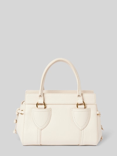 Peek & Cloppenburg CoccinelleHandtasche mit Label-Print Modell 'YORK' in ecru Bis zu 55% Rabatt