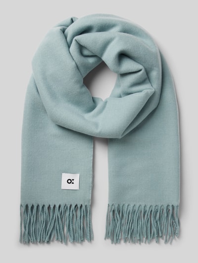 Peek & Cloppenburg OPUSSchal mit Label-Patch Modell 'Atopa' in eisblau Super Rabatt