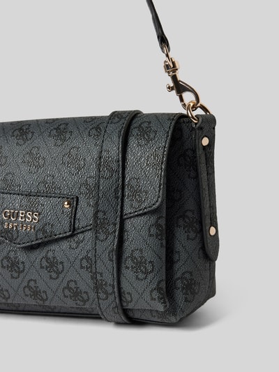 Peek & Cloppenburg GuessHandtasche mit Label-Applikation Modell 'ECO BRENTON' in black Im Verkauf