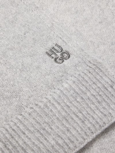 Peek & Cloppenburg HUGOBeanie im Set mit Wollschal Modell 'Sarmi' in mittelgrau zollfrei