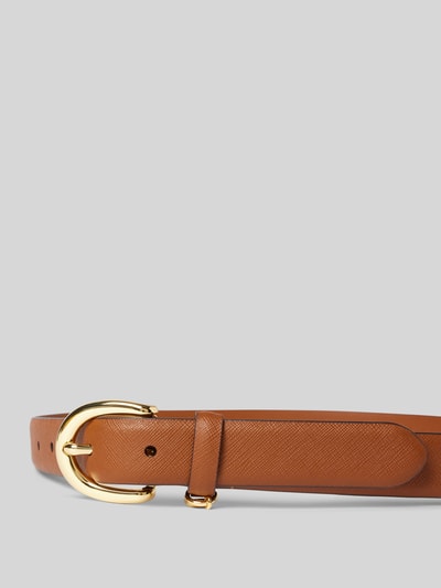 Peek & Cloppenburg Lauren Ralph LaurenLedergürtel mit Dornschließe Modell 'CHARM' in cognac Rabatte dieses Monats