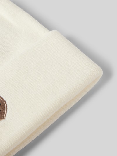 Peek & Cloppenburg WellensteynStrickmütze mit Logo-Stitching in weiss Auslauf