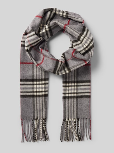 Peek & Cloppenburg FraasSchal mit Fransen in mittelgrau melange im Angebot