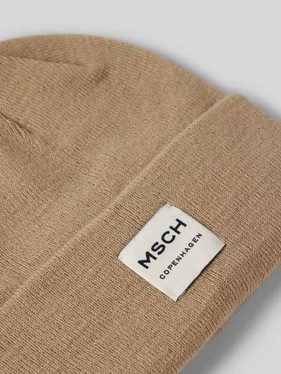 Peek & Cloppenburg MSCH CopenhagenBeanie mit Label-Patch Modell 'Mojo' in beige Schlussverkauf