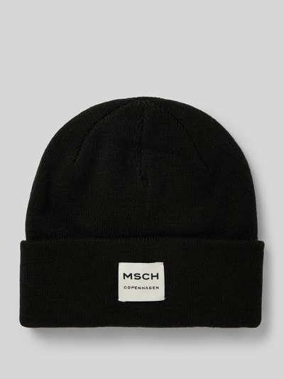 Peek & Cloppenburg MSCH CopenhagenBeanie mit Label-Patch Modell 'Mojo' in black Fabrikverkauf